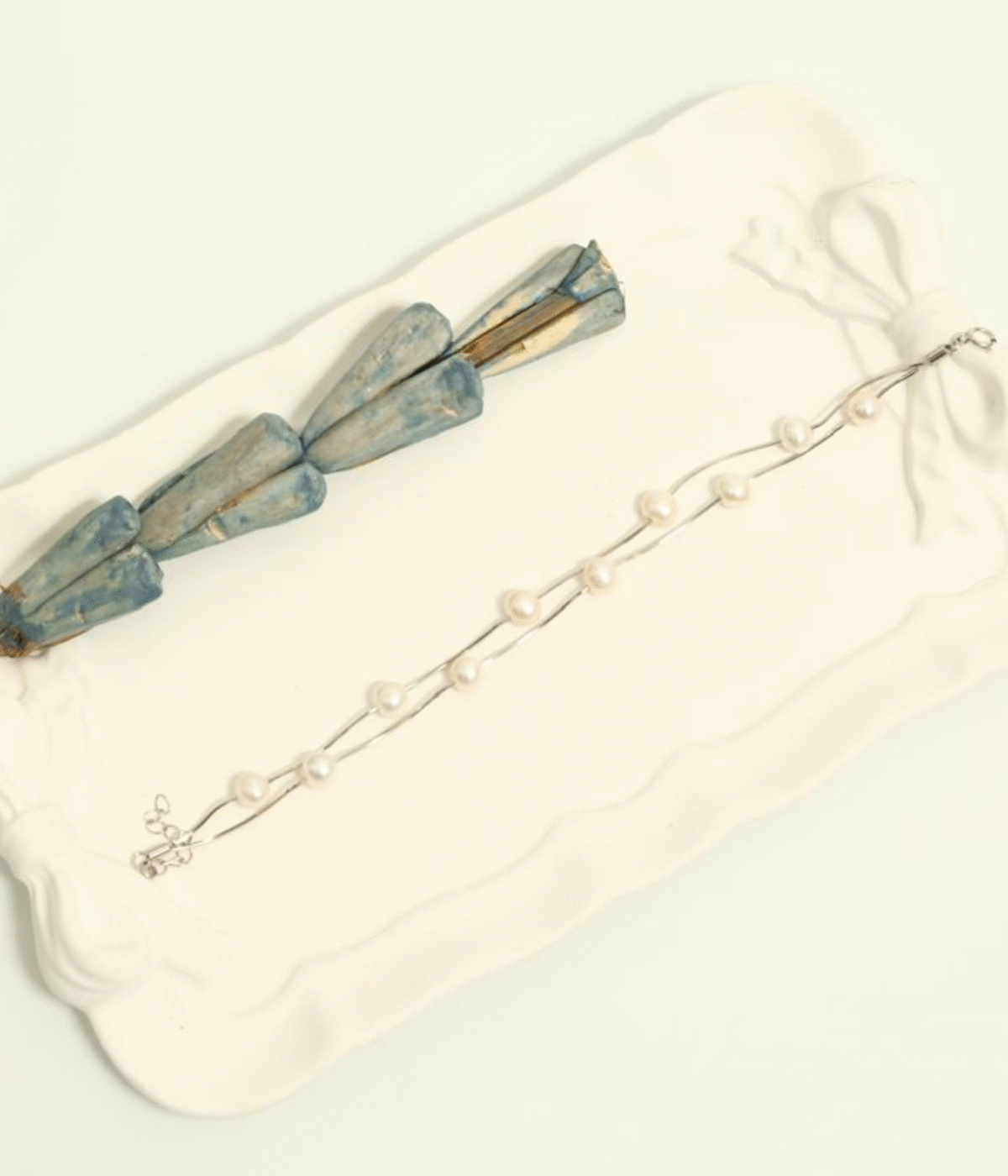 25 Sterling Silver Double-Strand Pearl Bracelet featuring Freshwater Pearls on a minimalist layering chain. Dainty and elegant jewelry gift for women.