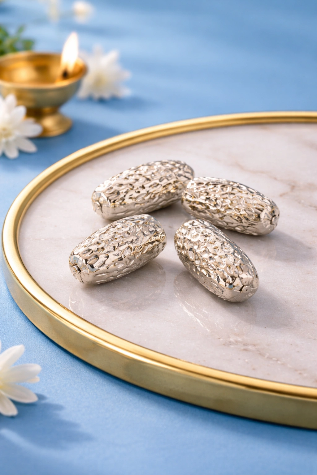 Silver Khajoor for Pooja Thali (A-13)