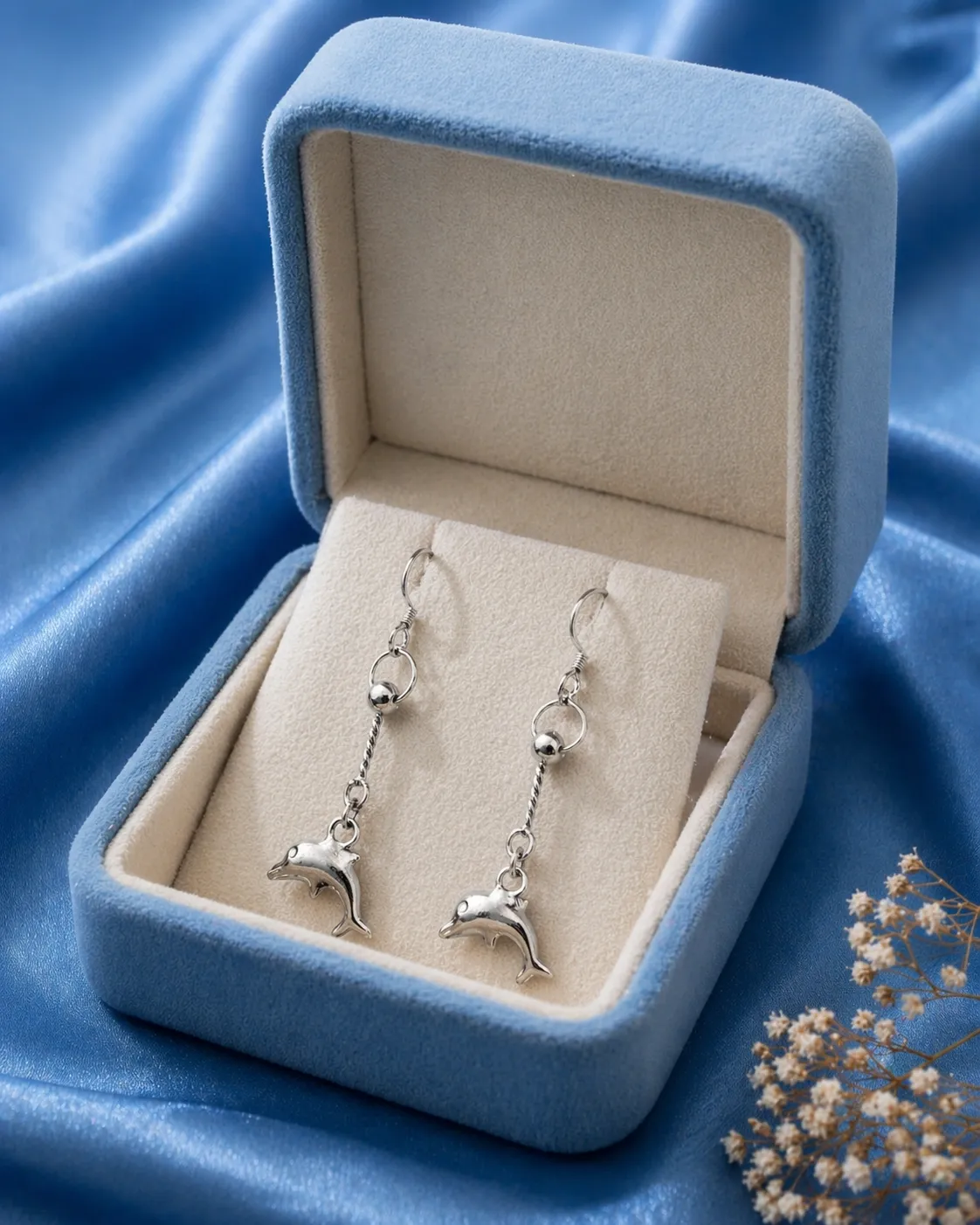 Silver Long Chain Tassel Dangle Earrings for Women – Minimal & Stylish (A-166)