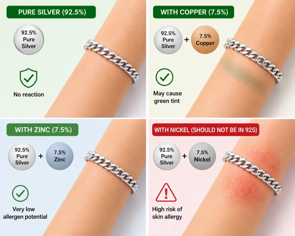 Is 925 Silver Jewellery Safe for Sensitive Skin?