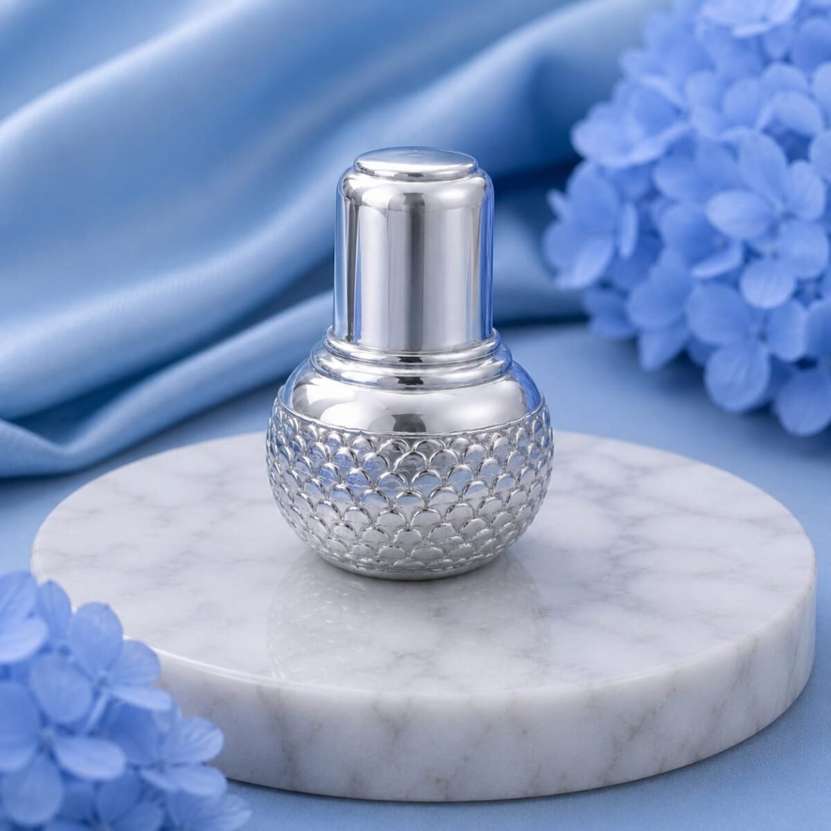 Elegant Silver Jal Patra with Glass & Lid Premium Pooja Collection (A-239) - Image 2