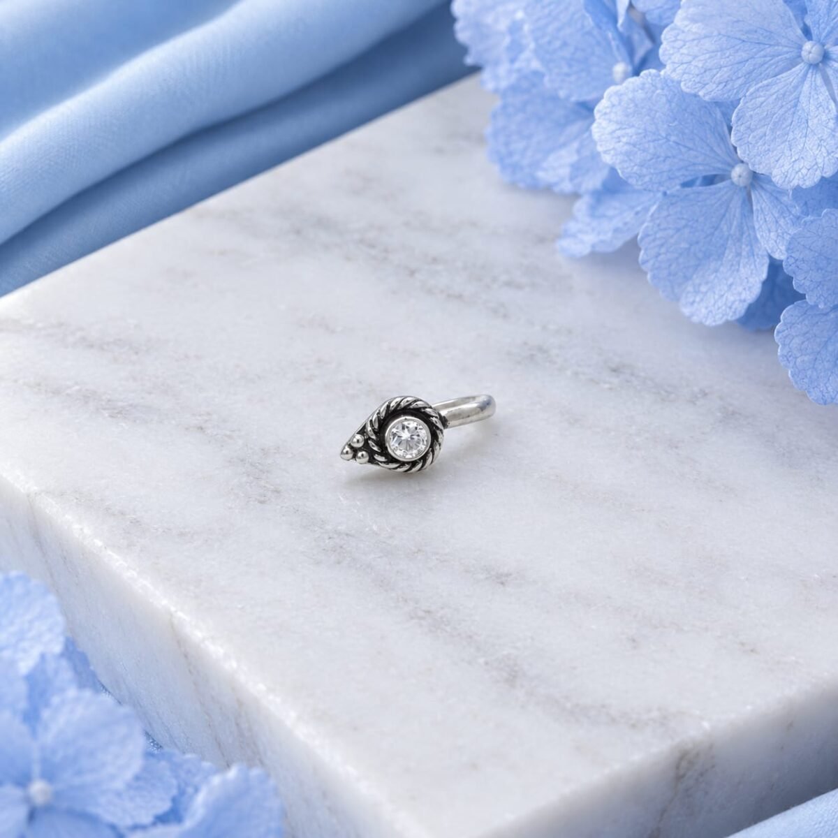 Elegant 925 Sterling Silver Nose Rings for Women – Multiple Designs (A-276) - Image 2